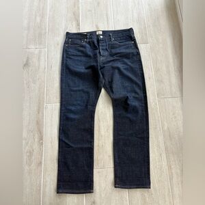 VINTAGE Y2K J.CREW JAPANESE RAW SELVEDGE DENIM LOOSE STRAIGHT JEANS W35